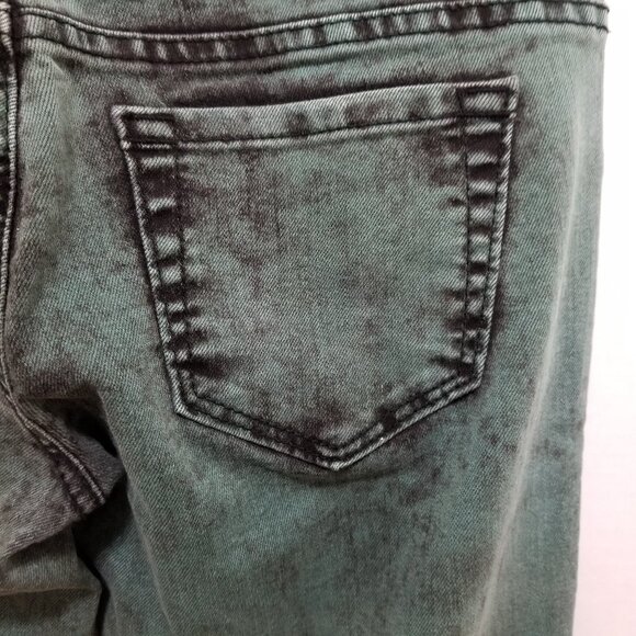 Lovesick jeans 3 distressed acid wash tie dye skinny low rise denim Hot Topic - Picture 10 of 16